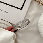 دستبند النگویی (بنگل) کارتیه لاو پهن فول نگین