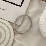 دستبند النگویی (بنگل) کارتیه لاو پهن فول نگین
