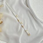دستبند چرمی لویی ویتون سگک دار سفید