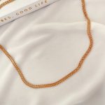 گردنبند کارتیر دوبل با پهنا 4 میلیمتر ژوپینگ