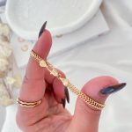 گردنبند کارتیر دوبل با پهنا 4 میلیمتر ژوپینگ