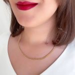 گردنبند کارتیر دوبل با پهنا 4 میلیمتر ژوپینگ