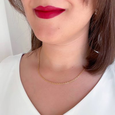 زنجیر طرح طلا پولکی ژوپینگ