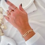 دستبند فیگارو با پهنا 7 میلیمتر ژوپینگ