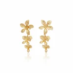 گوشواره طرح گل زارا استیل