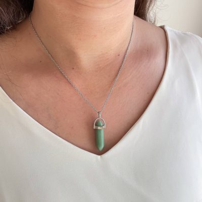 گردنبند منشوری شب نما استیل