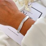 دستبند النگویی (بنگل) پیچ پهن ژوپینگ