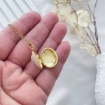 گردنبند لاک بستنی سفید میناکاری استیل