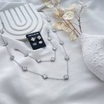 گردنبند گل ریز مستر کوالیتی ونکلیف نقره ای