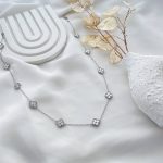 گردنبند گل ریز مستر کوالیتی ونکلیف نقره ای