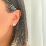گوشواره مروارید و پروانه ژوپینگ