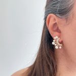 گوشواره کلیپسی ماه و مروارید ژوپینگ