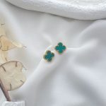 گوشواره ونکلیف سبز استیل