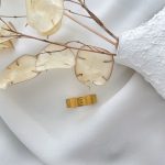 انگشتر کارتیر لاو پهن مات استیل