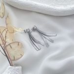 گوشواره آویز هرینگبون استیل