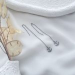 گوشواره بخیه ای لنگر استیل
