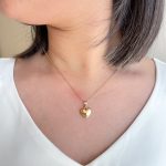پلاک قلب آینه ای بزرگ ژوپینگ بدون زنجیر
