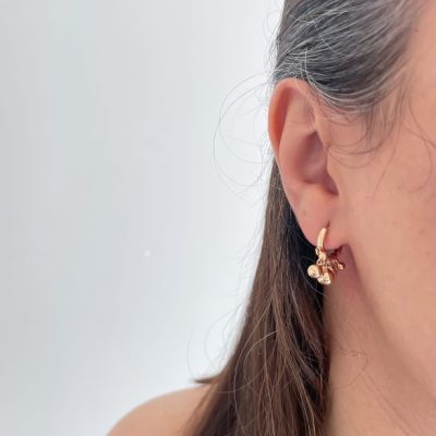 گوشواره آویز توپی ژوپینگ