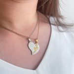 پلاک دوستی عشق و رز استیل بدون زنجیر