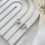 گوشواره حلقه گل نگیندار ژوپینگ