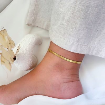 ست گردنبند، دستبند و پابند هرینگبون (ماری) استیل