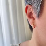 گوشواره حلقه باریک نگیندار ژوپینگ