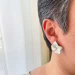 گوشواره میناکاری گل یاس