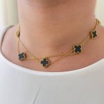 گردنبند رولباسی ونکلیف مشکی استیل