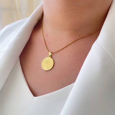 گردنبند سکه الیزابت استیل
