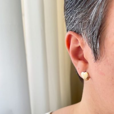 گوشواره قلب حلقه ای ژوپینگ