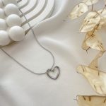 گردنبند قلب پینترستی استیل