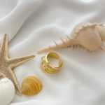 انگشتر آبکاری نقره طرح دریا