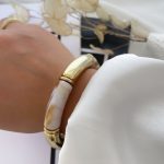 دستبند النگویی (بنگل) رزینی کشی ماربل