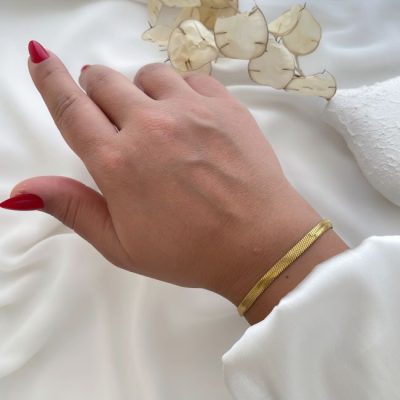 ست گردنبند، دستبند و پابند هرینگبون (ماری) استیل