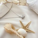 گردنبند ستاره دریایی و مروارید استیل