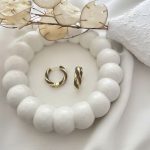 گوشواره حلقه ای میناکاری نود پیچ استیل