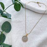 گردنبند سکه شیر و خورشید کوچک استیل