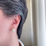 گوشواره حلقه ای مروارید ژوپینگ