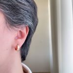 گوشواره حلقه ای تراش الماسی ژوپینگ