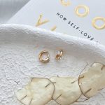 گوشواره حلقه‌ای دو نگین ژوپینگ