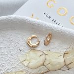 گوشواره حلقه ای فول نگین ژوپینگ