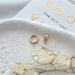 گوشواره حلقه ای تراش الماسی ژوپینگ