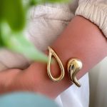 دستبند النگویی (بنگل) فشن آبکاری نقره طرح زارا 8