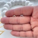پیرسینگ گوش جواهری پرنده نگیندار استیل