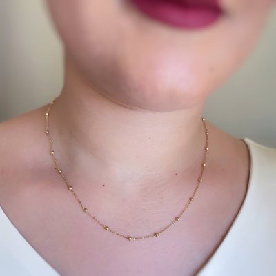 گردنبند توپی ساده ژوپینگ