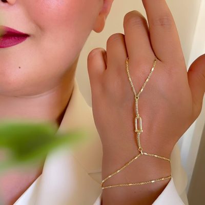 دستبند تمیمه تیفانی نگیندار مای اکسسوری