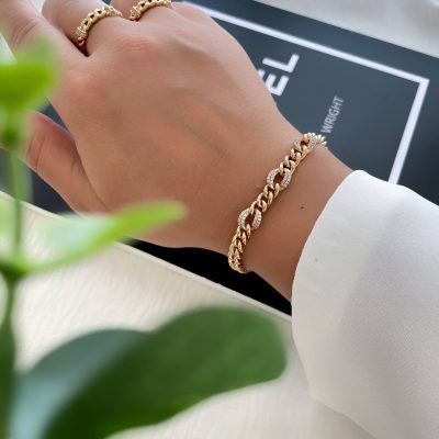دستبند کارتیر نگیندار ژوپینگ
