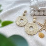گوشواره حصیری (کنفی) طرح 6