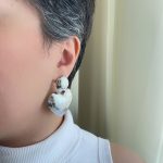 گوشواره میخی قلب آینه ای طرح زارا 10