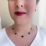 گردنبند ونکلیف مشکی استیل